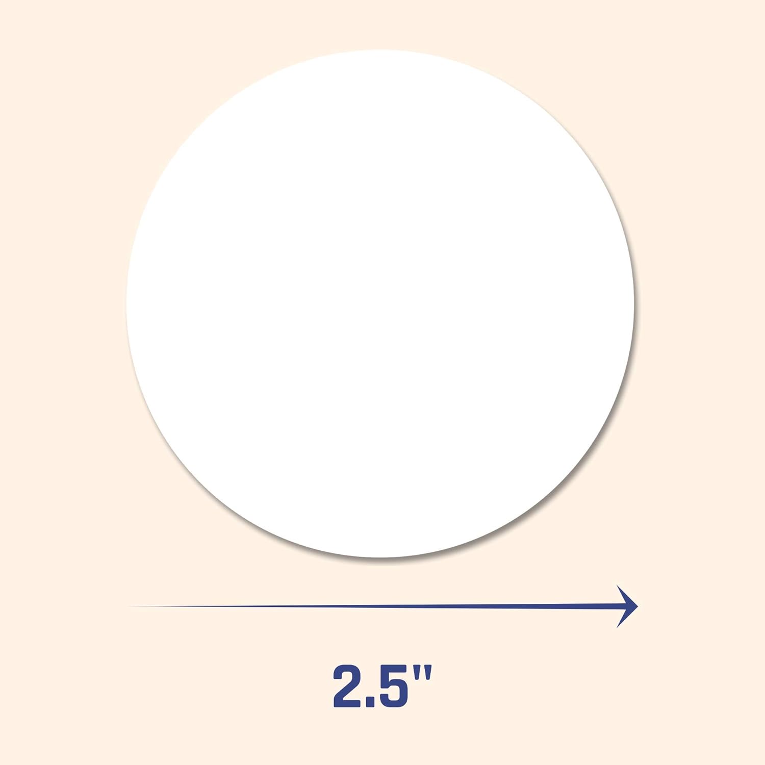 Adesivo Personalizado Branco 2.5'' Polegadas - Imagem 2